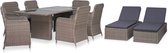 Decoways - 9-delige Tuinset poly rattan bruin