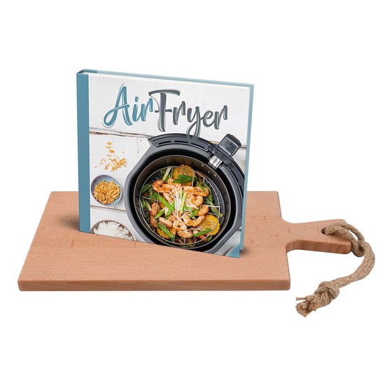 Set - Puur Hout Serveerplank 38cm + Airfryer