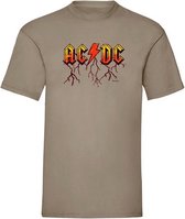 T-Shirt red orange ACDC - Desert (XL)