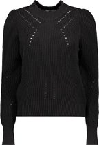 Jacqueline de Yong Trui Jdypretty Life L/s Highneck Pullover Knt 15237344 Black Dames Maat - S