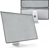 kwmobile hoes voor 24-26" Monitor - PC cover met 2 vakken aan de achterzijde - Monitor beschermhoes in lichtgrijs