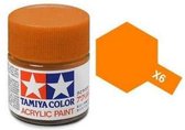 Tamiya X-6 Orange - Gloss - Acryl - 23ml Verf potje