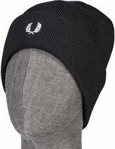 Fred Perry Caps-Muts Zwart  - Maat One size - Heren - Herfst/Winter Collectie - Wol;Katoen