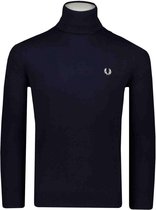 Fred Perry Trui Blauw Aansluitend - Maat M - Heren - Herfst/Winter Collectie - Wol;Katoen