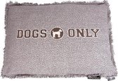 Lex & Max Dogs Only - Housse amovible pour coussin pour chien - Lit box - 120x80x9cm - Taupe