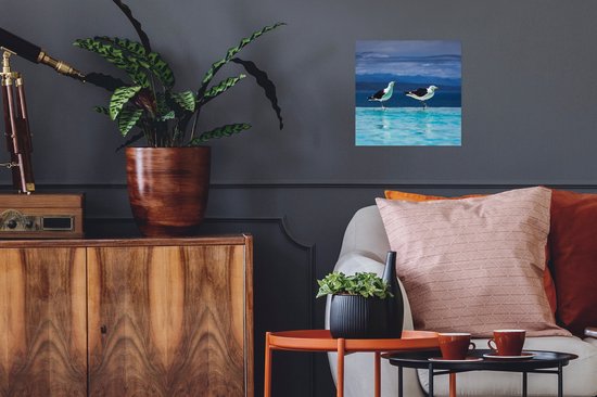 Affiche Mouettes - Vogels - Piscine - 30x30 cm