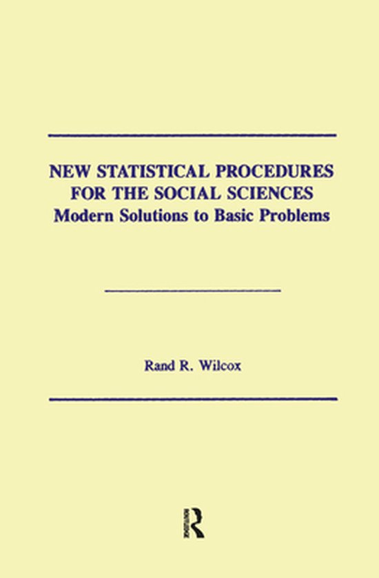 New Statistical Procedures for the Social Sciences - cover