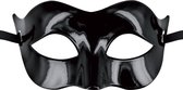 Maskarade Solomon - Venetiaans Masker - Mysterieus - Zwart Blinkend - One Size
