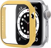 Mobigear Color Hardcase Hoesje voor Apple Watch Series 7 (45mm) - Geel