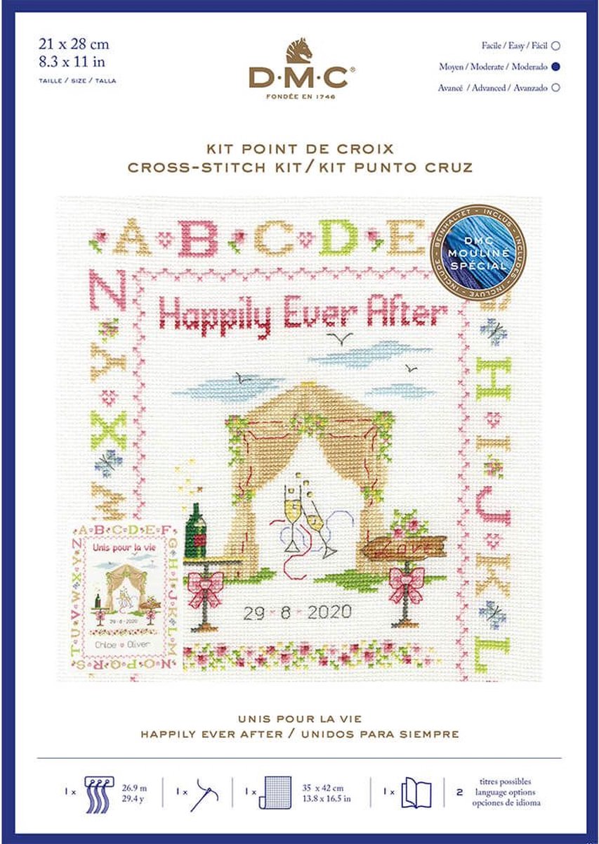 Borduurpakket Happily Ever After - DMC