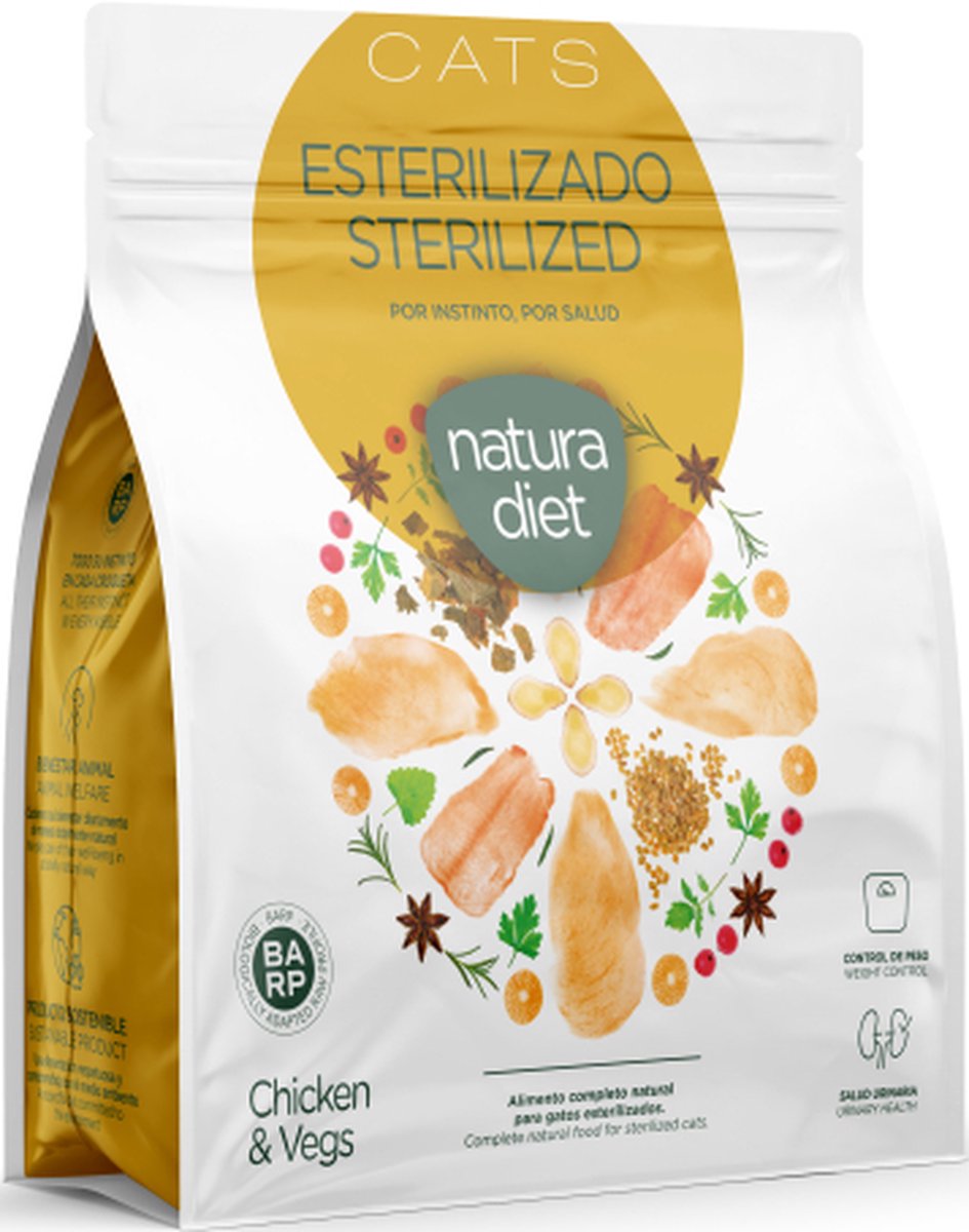 Natura Diet Dry Food for Sterilized Cats Chicken | 15