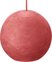 6 stuks Bolsius zalm roze rustiek bolkaars Ø 76 mm (25 uur) Eco Shine Blossom Pink