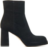 Mace Vrouwen Leren     Enkellaarsjes / Laarzen / Damesschoenen M1122 - Zwart - Maat 40