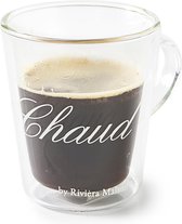 Riviera Maison koffie- en theeglas - dubbelwandig - C'est Chaud Mug M
