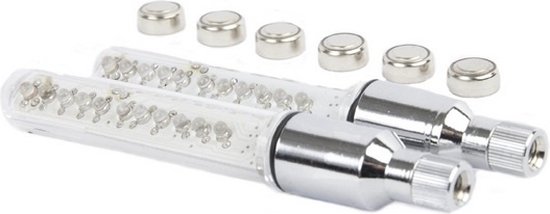 Ikzi Light Ventiellichten 11 Leds Zilver/transparant 2 Stuks — afbeelding 4