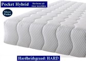 Aloe Vera - Eenpersoons Matras 3D -MICRO POCKET HYBRID 7 ZONE 21 CM - Stevig ligcomfort - 70x200/21
