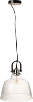 Hanglamp - hanging lamp magali steel/glass transparent - transparent - 30x30x175