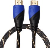 By Qubix HDMI kabel 1 meter - HDMI 1.4 versie - High Speed - HDMI 19 Pin Male naar HDMI 19 Pin Male Connector Cable - Nylon black line