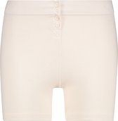 Hunkemöller Nachtmode Dames Rib shorts Dani HKM x NA-KD  - Wit - maat XS