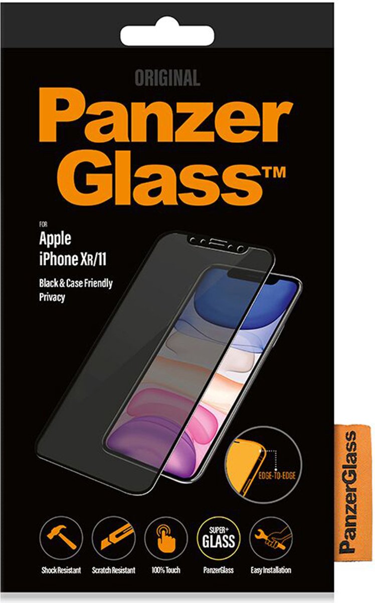 PanzerGlass Case Friendly Privacy Screenprotector voor iPhone 11 / iPhone Xr