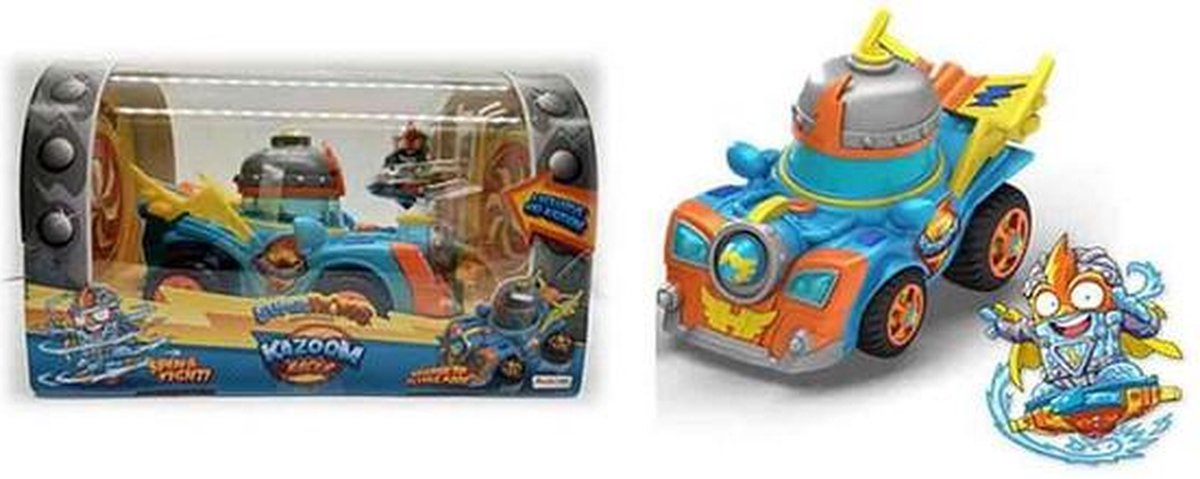 SuperThings Kazoom Racer-voertuig en Kid Kazoom-actiefiguur