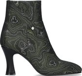 Floris Van Bommel 85689 Enkellaarsjes - Enkelboots met rits - Dames - Groen - Maat 42+