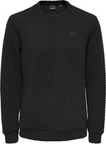 Only & Sons Trui Onsrodney Reg Quilt Crew Neck Sweat 22020711 Black Mannen Maat - XXL