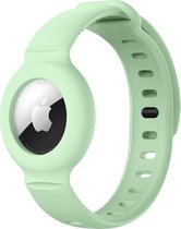 Band - Mint Groen - Geschikt Voor AirTag Horlogeband - Armband - Polsband
