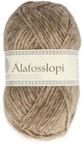 Alafosslopi wol 100 gram Grijs 85 Beige