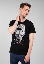 DEELUXE T-shirt met schedel LANDY Black