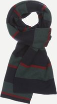 Steppin' Out Herfst/Winter 2021  Repp Stripe Scarf Mannen - Regular Fit - Wol - Groen (one)