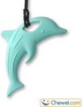 Bijtketting - Dolfijn Happy Flipper | mint | Chewel ®