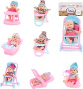 Toi Toys Beau Mini babypop 12cm -zittend (1 stuk) assorti