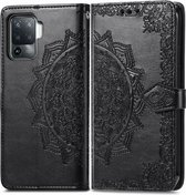 iMoshion Hoesje Geschikt voor Oppo A94 (5G) Hoesje Met Pasjeshouder - iMoshion Mandala Bookcase - Zwart