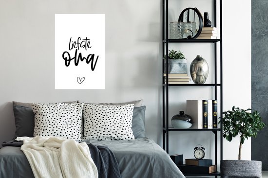 Poster Citations - Chère grand-mère - Dictons - Grand-mère - 40x60 cm - Cadeau Vaderdag - Cadeau - Cadeau pour lui - Astuce - Hommes