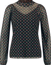 TAIFUN Dames Longsleeve met halftransparante details