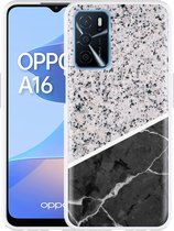Oppo A16 / A16s Hoesje Marmer Mix - Designed by Cazy
