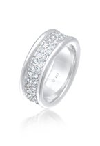 Elli PREMIUM Dames Ring Dames Band Ring Elegant Fonkeling met Kristallen in 925 Sterling Zilver