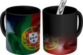 Magische Mok - Foto op Warmte Mokken - Koffiemok - Vlag van Portugal - Magic Mok - Beker - 350 ML - Theemok