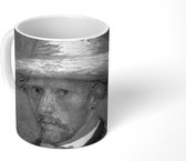 Mok - Portret Theo van Gogh - Vincent van Gogh - Zwart - Wit - 350 ML - Beker