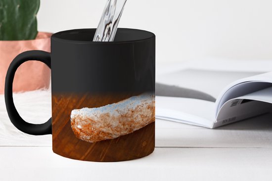 Mok - Koffiemok - Foto Van Een Britse Korthaar In Een Houten Kom Mokken 350 Ml Beker Koffiemokken Theemok