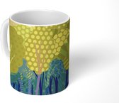 Mok - groene bomen in een bos - 350 ML - Beker