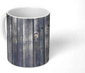 Mok - Achtergrond met een planken structuur - 350 ML - Beker