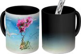 Magische Mok - Foto op Warmte Mokken - Koffiemok - Bloemen - Boot - Vogel - Zee - Magic Mok - Beker - 350 ML - Theemok