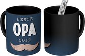 Magische Mok - Foto op Warmte Mokken - Koffiemok - Quotes - Kado voor man - Vaderdag - Beste opa ooit - Spreuken - Magic Mok - Beker - 350 ML - Theemok - Mok met tekst - Vaderdag cadeau - Geschenk - Cadeautje voor hem - Tip - Mannen