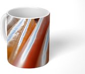 Mok - Kleurrijke afbeelding van lederen structuren - 350 ML - Beker