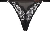 Hunkemöller Lingerie Dames Slip Kristin Curvy Lucy Hale  - Zwart - maat 3XL