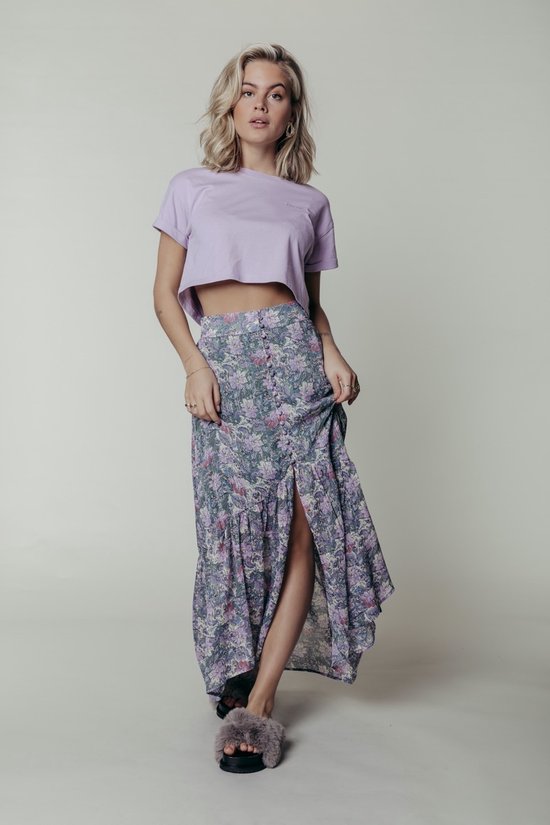 Colourful Rebel Rive Flower Rok Blauw Dames Polyester L bol