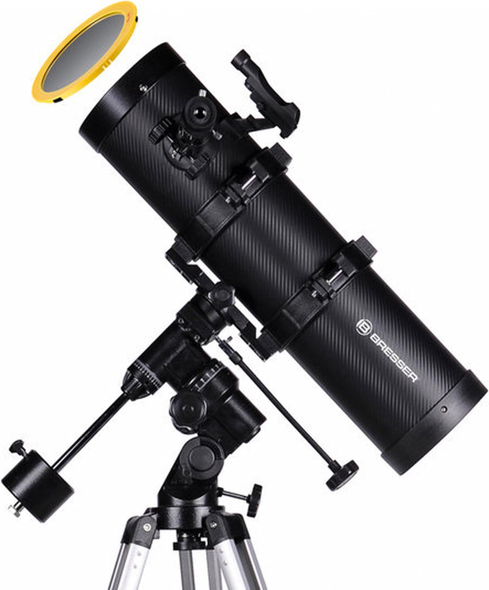 Bol.com Bresser Telescoop - Spica 130/650 - EQ3 - Spiegeltelescoop - Smartphone Camera Adapter - Statief - Zonnefilter aanbieding