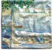 Kussenhoes 50x50 cm - De Seine bij Saint-Cloud - Edvard Munch - Katoen / Polyester - Voor Binnen